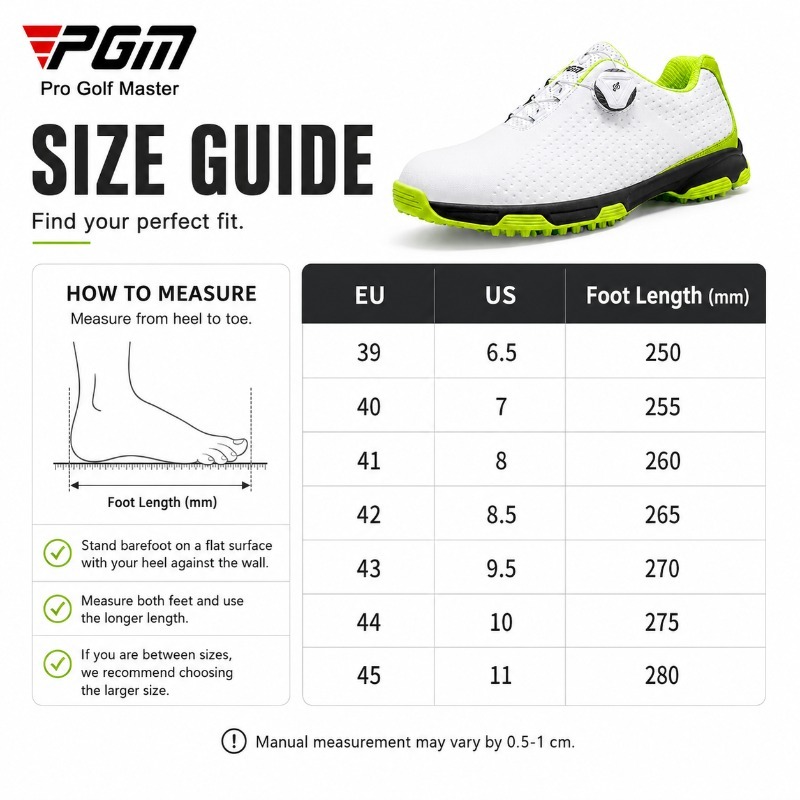 PGM Zapatos de golf para hombr - Golf Equipment Brands reseña y precio